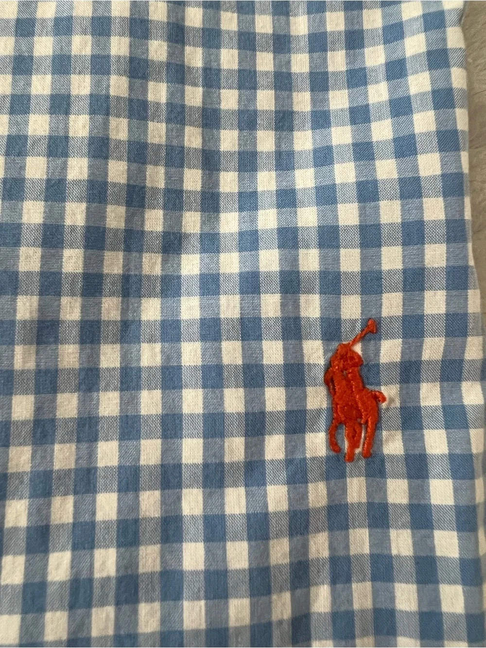 Polo by Ralph Lauren Blue Gingham Button-Down Shirt boys L(14-16) VGUC
